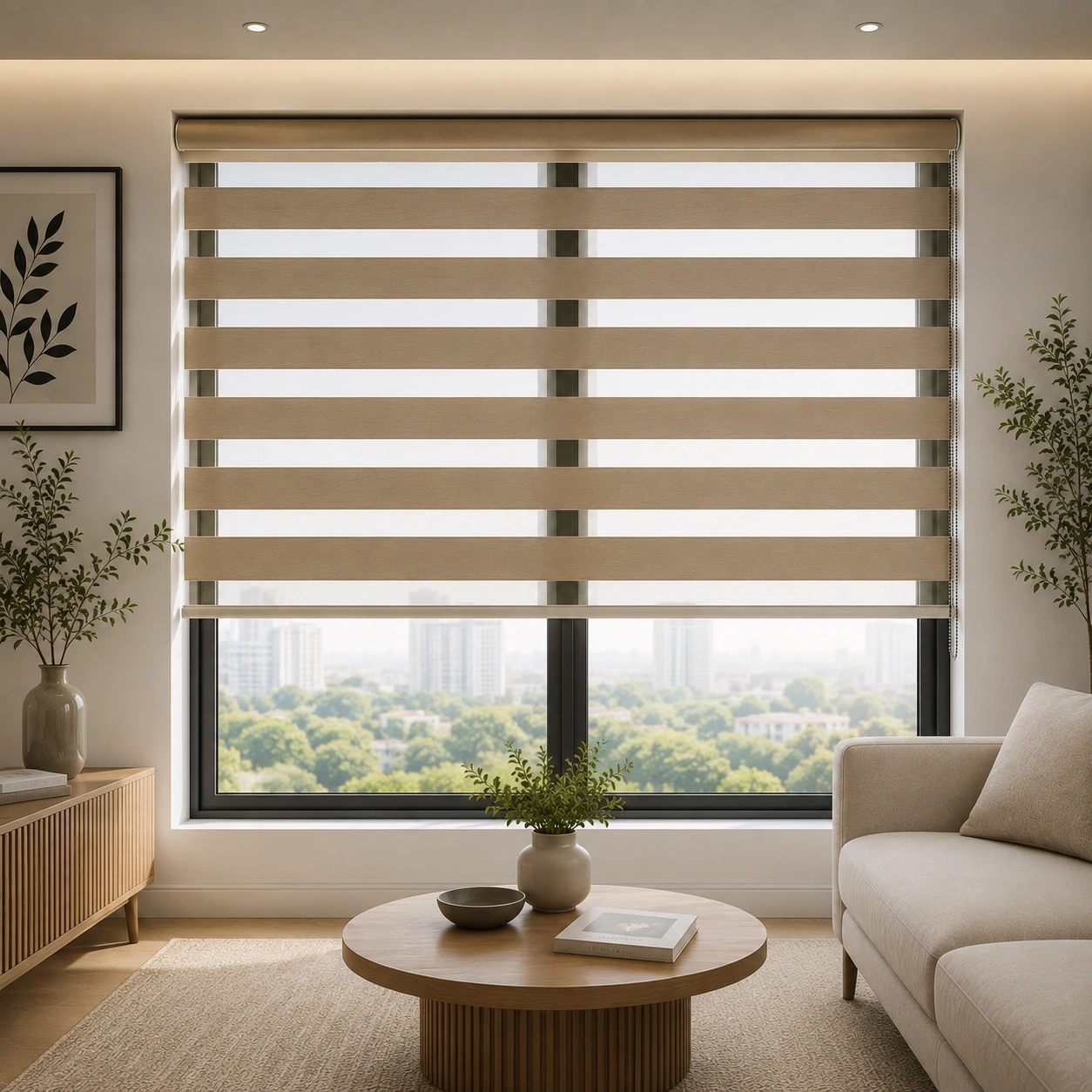 Customized Wooden and Roman Blinds Noida