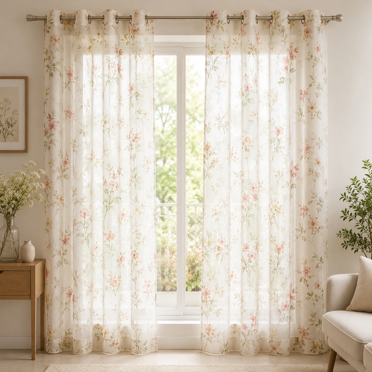 Kartik Decor Sheer Curtain In-Room Aesthetics